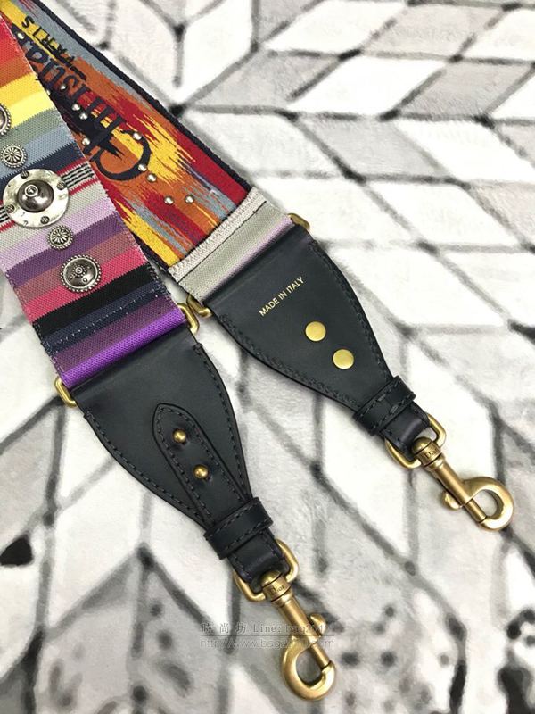 Dior肩帶 迪奧羅馬彩虹寬肩帶  Dyd1053